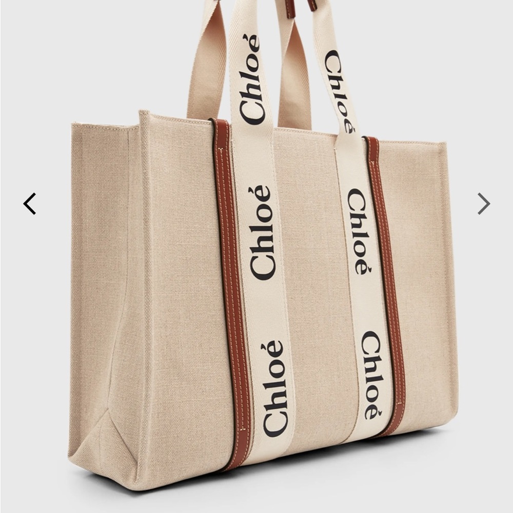 AUTHENTIC Large Chloe Woody Tote in like new condition.